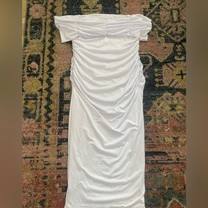 Never worn white off the shoulder Amazon dress